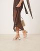 Raid RAID Zinia low block heeled sandals with buckle details in white - 3