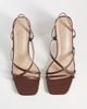 Raid Wide Fit RAID Wide Fit Aspyn strappy heeled block sandals in brown - 2
