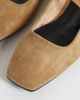 Raid Wide Fit RAID Wide Fit Aylani faux suede square toe ballet flats in sand-Neutral - 4