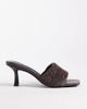 Raid Wide Fit RAID Wide Fit Caprice kitten heel sandals in brown - 1