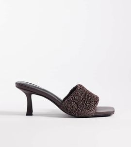 Raid Wide Fit RAID Wide Fit Caprice kitten heel sandals in brown