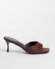 Raid Wide Fit RAID Wide Fit Cerese faux suede heeled mules in brown - 1