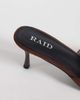Raid Wide Fit RAID Wide Fit Cerese faux suede heeled mules in brown - 3