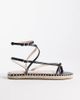 Raid Wide Fit RAID Wide Fit Danita espadrille flat sandals in black - 1