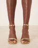 Raid Wide Fit RAID Wide Fit Kittey block heel sandals in gold - 3