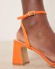 Raid Wide Fit RAID Wide Fit Kittey block heel sandals in orange - 4