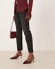 Raid Wide Fit RAID Wide Fit Laura kitten heel slingback shoes in burgundy croc-Red - 2