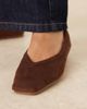 Raid Wide Fit RAID Wide Fit Maryana ballet flats in brown suedette - 4