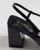 Raid Wide Fit RAID Wide Fit Merrill block heeled slingback shoes with pointed toe in black - 3