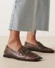 Raid Wide Fit RAID Wide Fit Neely square toe loafers in brown snake - 1