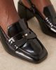 Raid Wide Fit RAID Wide Fit Nisha block heel slingback shoes in black patent - 2