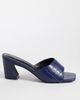 Raid Wide Fit RAID Wide Fit Saanvi block heel mules in blue - 1