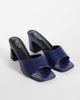 Raid Wide Fit RAID Wide Fit Saanvi block heel mules in blue - 2