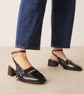 Raid Wide Fit RAID Wide Fit Stacia sling back heeled mary janes in black