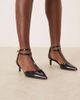 Raid Wide Fit RAID Wide Fit Tosha kitten heel shoes in black patent - 3