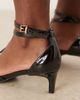 Raid Wide Fit RAID Wide Fit Tosha kitten heel shoes in black patent - 4