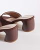 Raid Wide Fit RAID Wide Fit Wide Fit Saanvi block heeled mules in brown suedette - 4