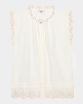 Rails Avery Ruffled Eyelet Top