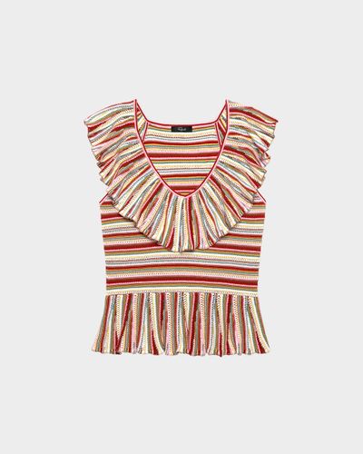 Rails Carmelita Stripe Crochet Top