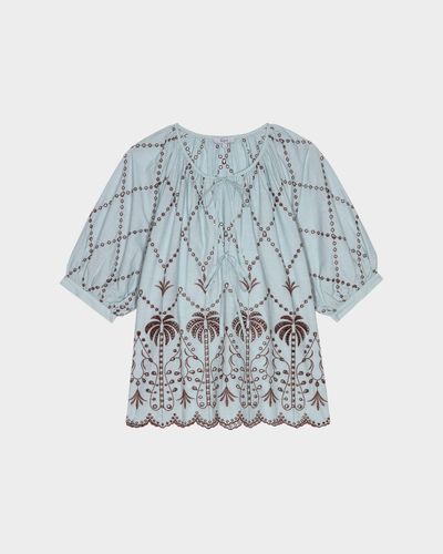 Rails Catalene Embroidered Cotton Blouse