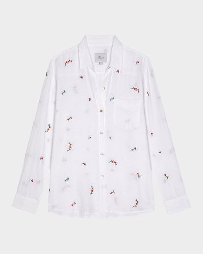 Rails Charli Embroidered Linen Shirt
