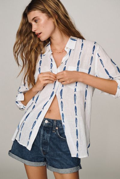 Rails Charli Linen Blend Buttondown Shirt