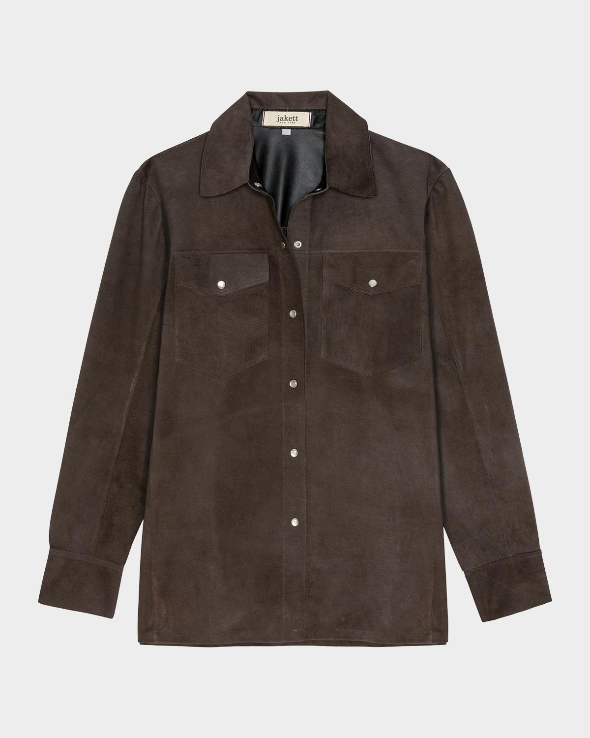 Rails Dean Suede Flap-Pocket Shirt