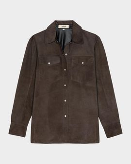 Rails Dean Suede Flap-Pocket Shirt