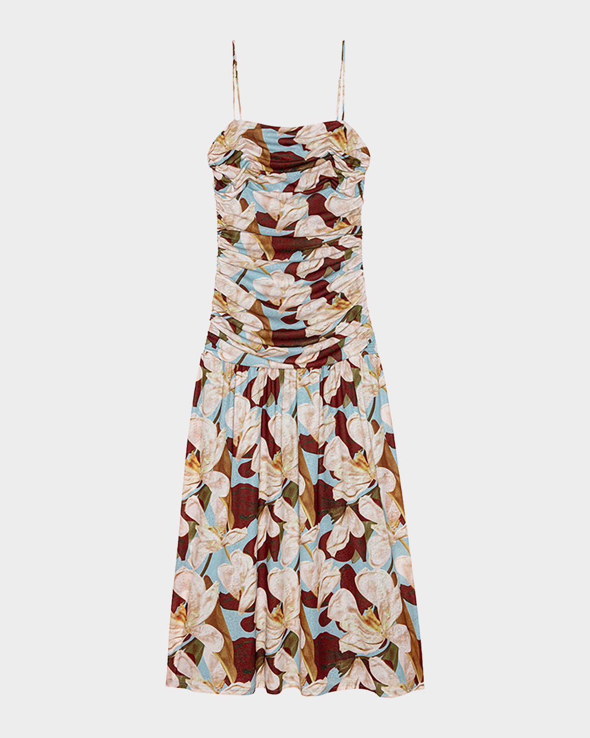 Rails Dolly Floral Ruched Mesh Dress