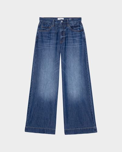 Rails Dover Wide-Leg Drawstring Jeans