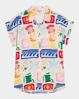 Rails Farrah Printed Linen Top