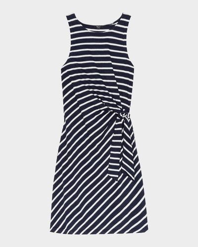 Rails Harriet Striped Cotton Knotted Minidress