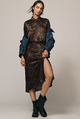 Rails Jazlyn Long-Sleeve Midi Shirtdress