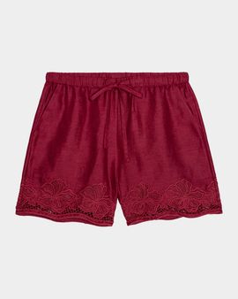 Rails Jenner Embroidered Linen Shorts
