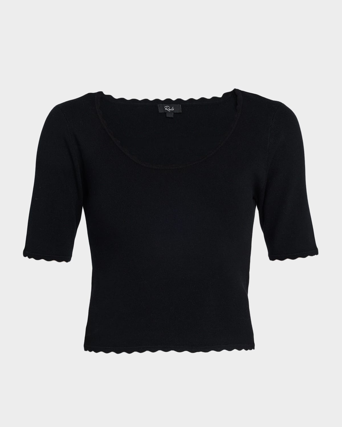 Rails Louanna Scallop-Trim Crop Top