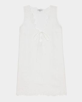 Rails Lunetta Embroidered Linen Shift Dress