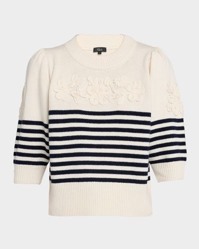 Rails Martha Floral Striped Wool-Blend Sweater
