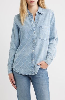 Rails Rails Atticus Diamond Patterned Long Sleeve Shirt