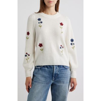 Rails Rails Avila Flower Embroidered Sweater