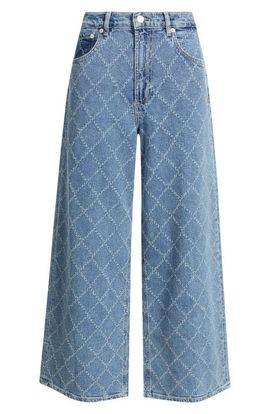 Rails Rails Belmont Diamond Distressed High Waist Wide Leg Jeans 