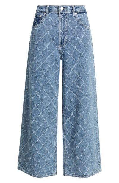Rails Rails Belmont Diamond Distressed High Waist Wide Leg Jeans 