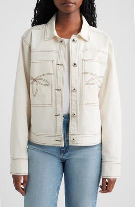 Rails Rails Briggs Topstitch Detail Stretch Cotton Jacket