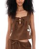 RAILS RAILS Calais Linen Blouse Cocoa Floral Embroidery - 1
