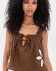 RAILS RAILS Calais Linen Blouse Cocoa Floral Embroidery - 2