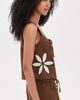 RAILS RAILS Calais Linen Blouse Cocoa Floral Embroidery - 4