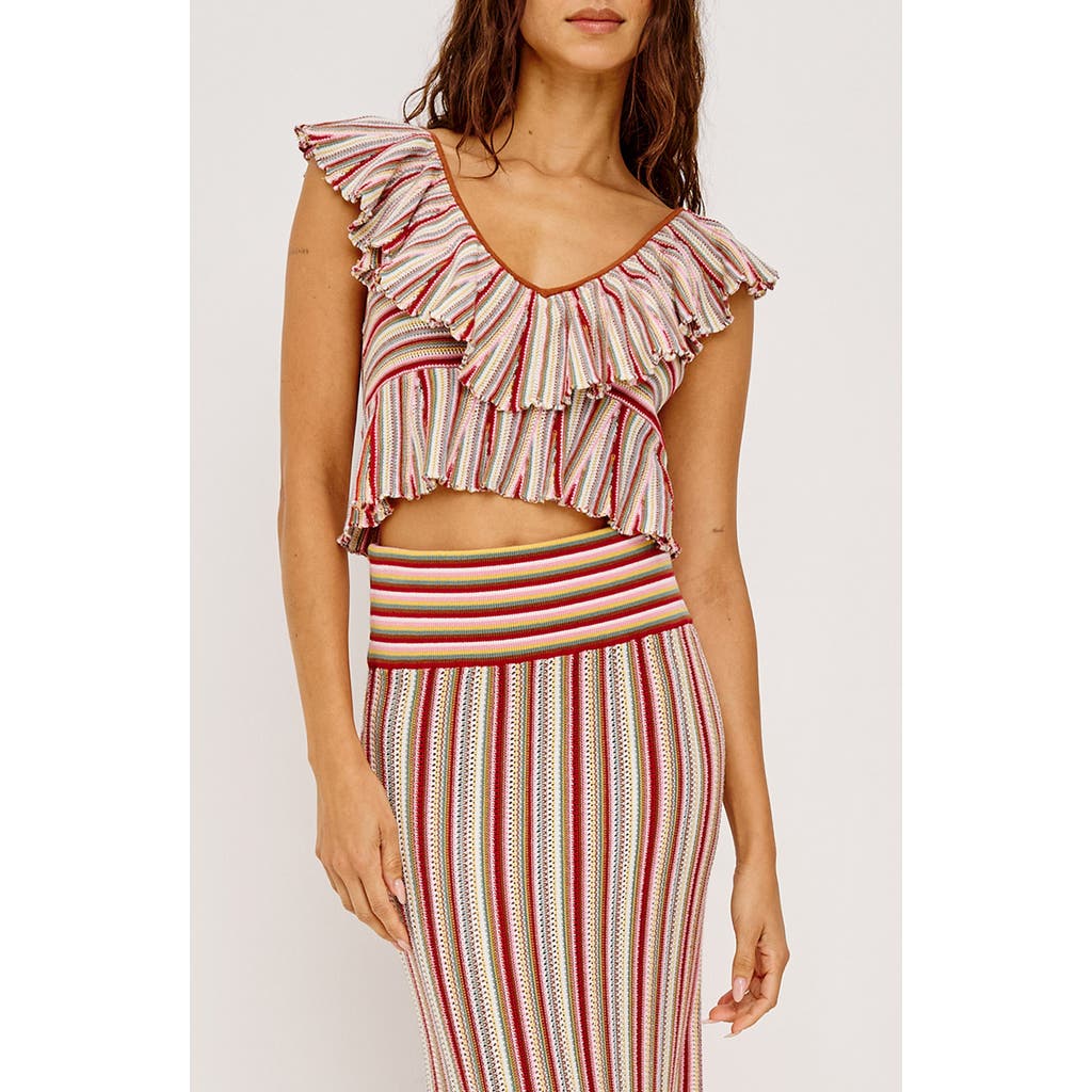Rails Rails Carmelita Stripe Sleeveless Cotton Sweater