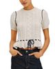 Rails Rails Chandi Cable Knit Ruffle Hem Sweater - 6