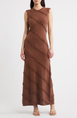Rails Rails Claudia Fringed Sleeveless Maxi Dress