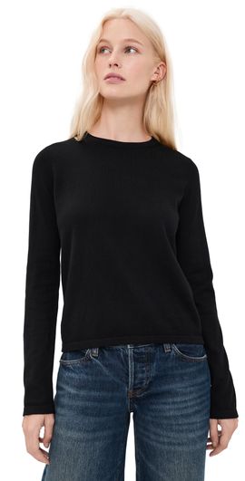 RAILS RAILS Cotton Cashmere Long Sleeve Tee Black