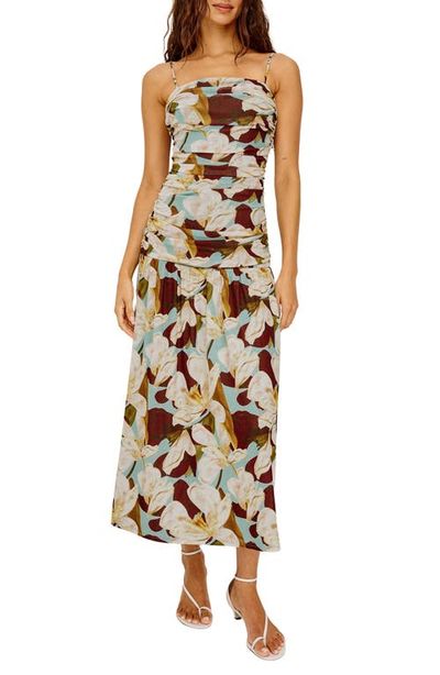 Rails Rails Dolly Floral Ruched Midi Dress